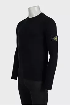 Men's jumper with logo on the sleeve