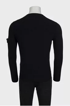 Men's jumper with logo on the sleeve
