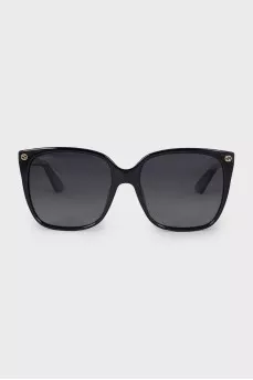 Black sunglasses with logo