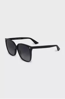 Black sunglasses with logo