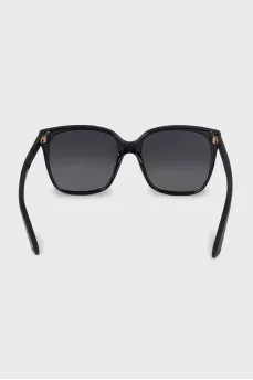 Black sunglasses with logo