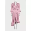 Pink silk dress with ties