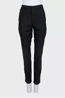 Чорні slim fit штани