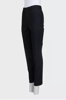 Чорні slim fit штани