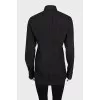 Black straight-cut shirt