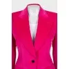 Velvet fitted jacket with buttons