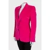 Velvet fitted jacket with buttons