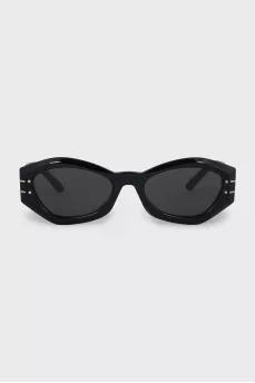 Black shaped frame sunglasses