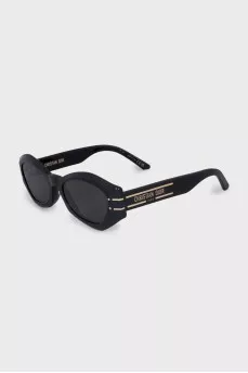 Black shaped frame sunglasses