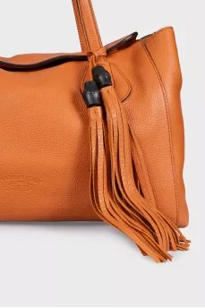 Шкіряна сумка Lady Tassel