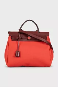 Сумка Herbag 31 з текстилю та шкіри