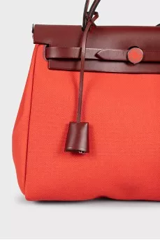 Сумка Herbag 31 з текстилю та шкіри