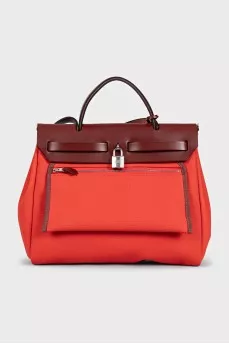 Сумка Herbag 31 з текстилю та шкіри