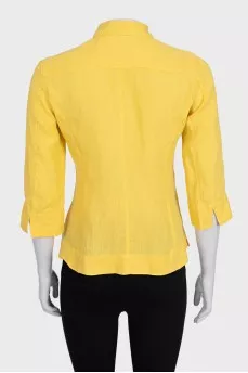 Yellow linen shirt
