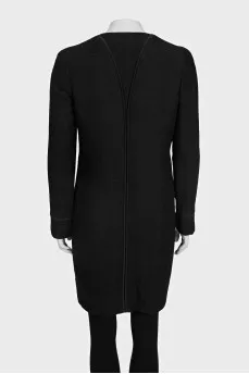 Straight-cut cardigan with buttons