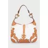 Vintage Jackie bag with leather inserts