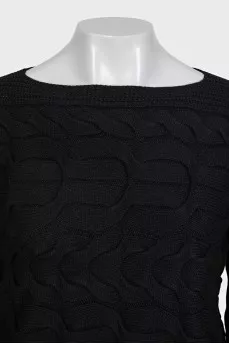 Knitted sweater made of cashmere and silk