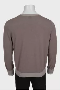 Men's brown cardigan