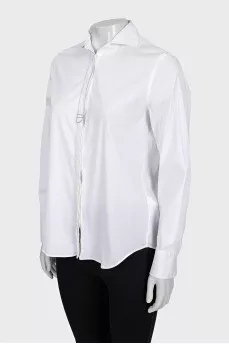 Straight shirt with silver decor