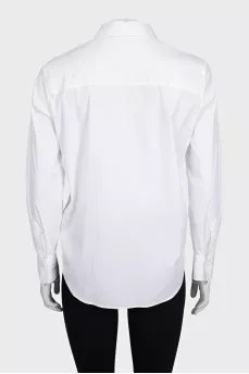 Straight shirt with silver decor