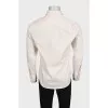 Men's beige slim fit shirt