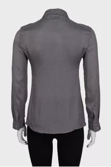 Gray shirt with a small print