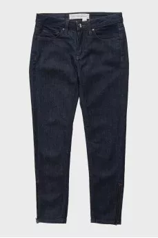 Skinny jeans with zippers