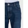 Men's cropped jeans with buttons