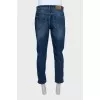 Men's cropped jeans with buttons
