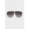 Aviator sunglasses with gold frames