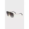 Aviator sunglasses with gold frames