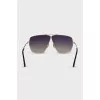 Aviator sunglasses with gold frames