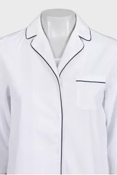 White suit with cropped trousers