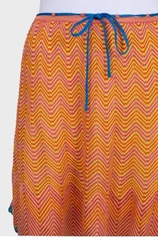 Orange tie skirt