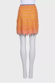 Orange tie skirt