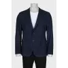 Men's fitted button-down jacket