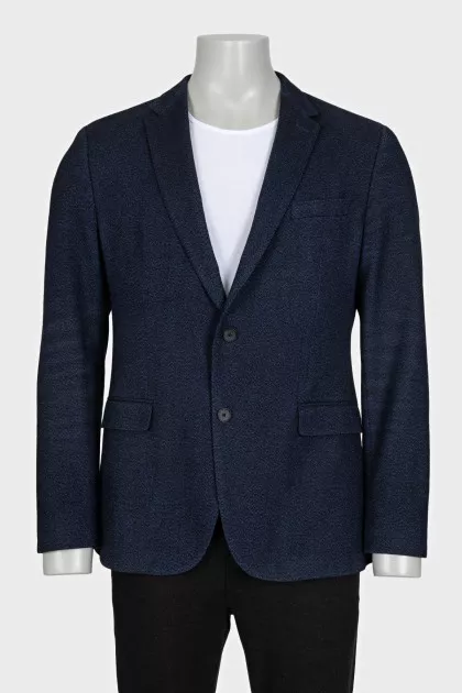 Men's fitted button-down jacket