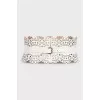 Wide leather belt with perforations