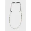 Sunglasses with a signature chain