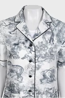 Chez Moi Silk Shorts Suit