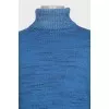 Men's blue turtleneck sweater