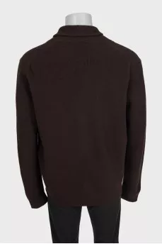 Men's brown cashmere cardigan