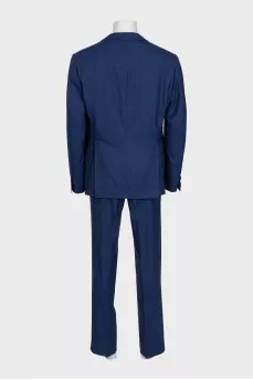 Men's double-breasted striped suit