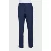 Men's straight-cut wool and silk suit