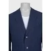 Men's straight-cut wool and silk suit