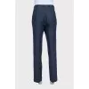 Men's checkered wool trousers