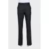 Men's classic black trousers