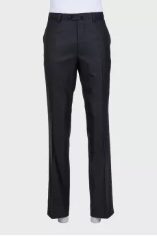 Men's classic black trousers