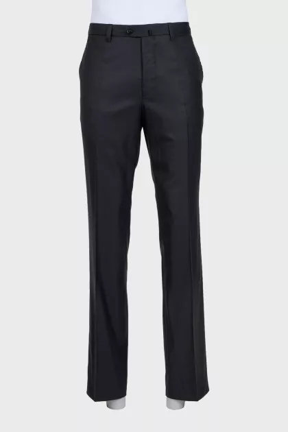 Men's classic black trousers