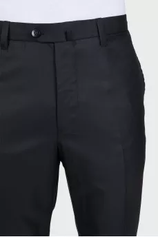 Men's classic black trousers